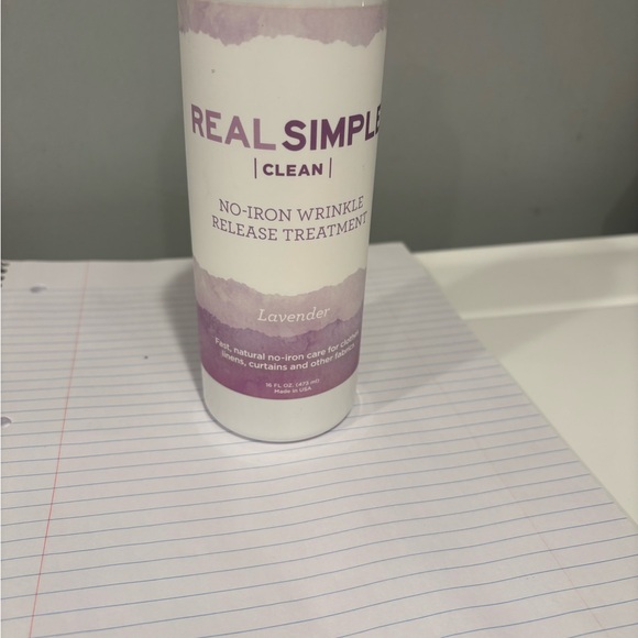 NWT Real Simple Clean No-Iron Wrinkle Release Treatment 16oz bottle - Picture 7 of 10